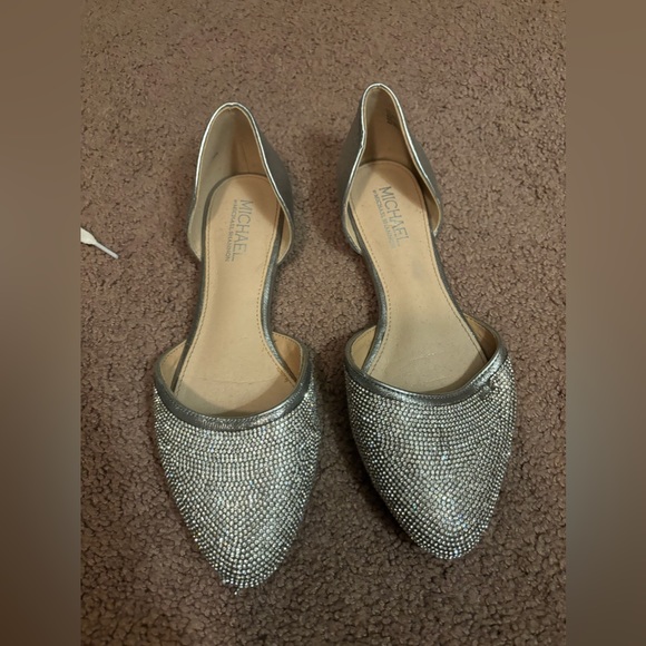 Flat sparkly heels only worn twice ! - Picture 2 of 2